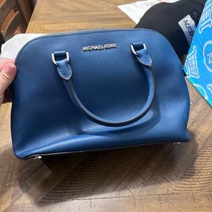 Blue Michael Kors Purse